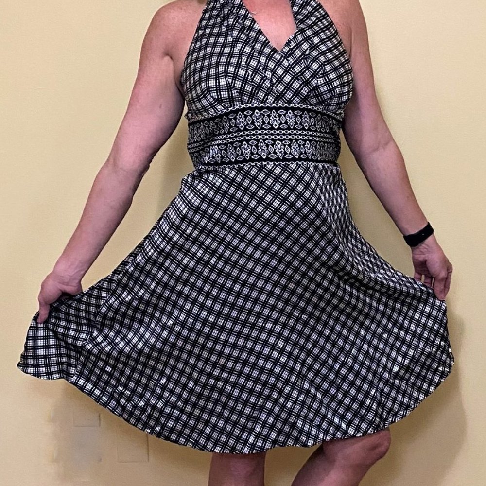 WHBM Silk Halter Dress